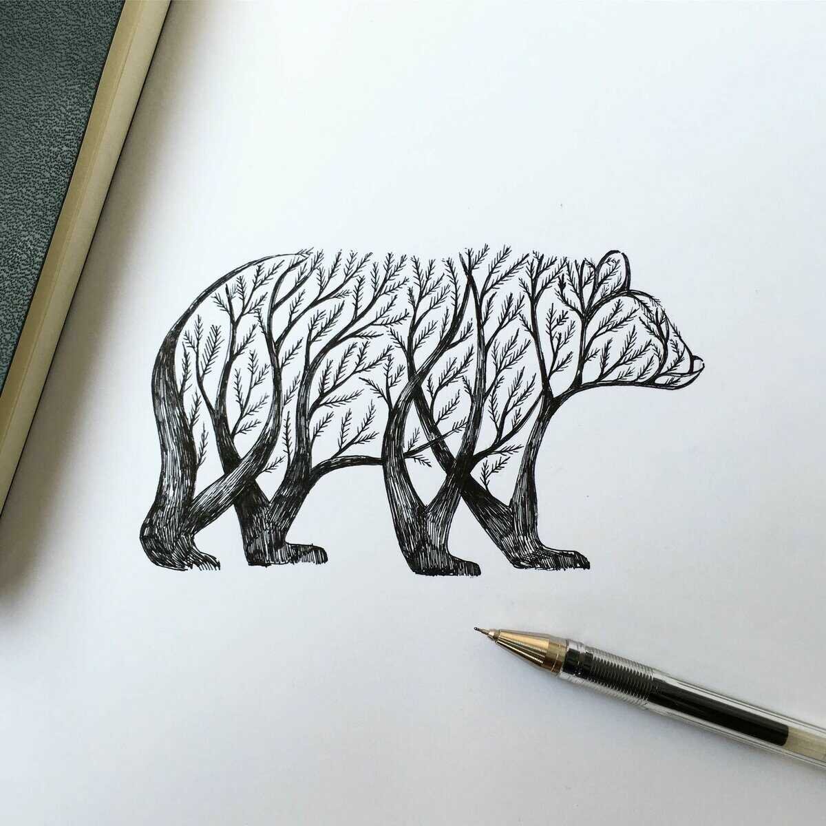Легкие рисунки гелевой ручкой для начинающих фото