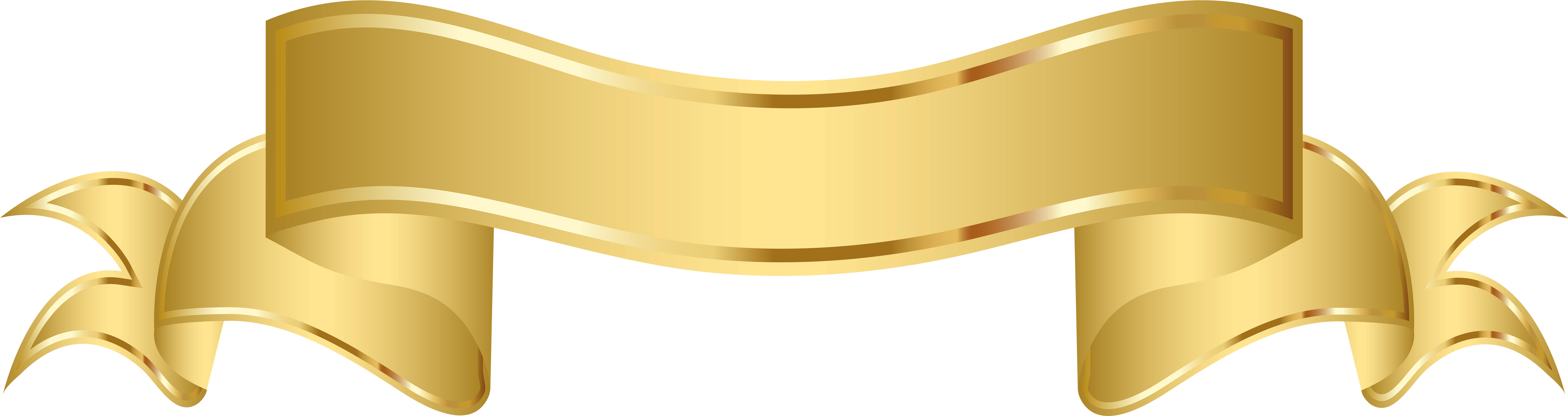 Лента золото для надписи на прозрачном фоне фото
