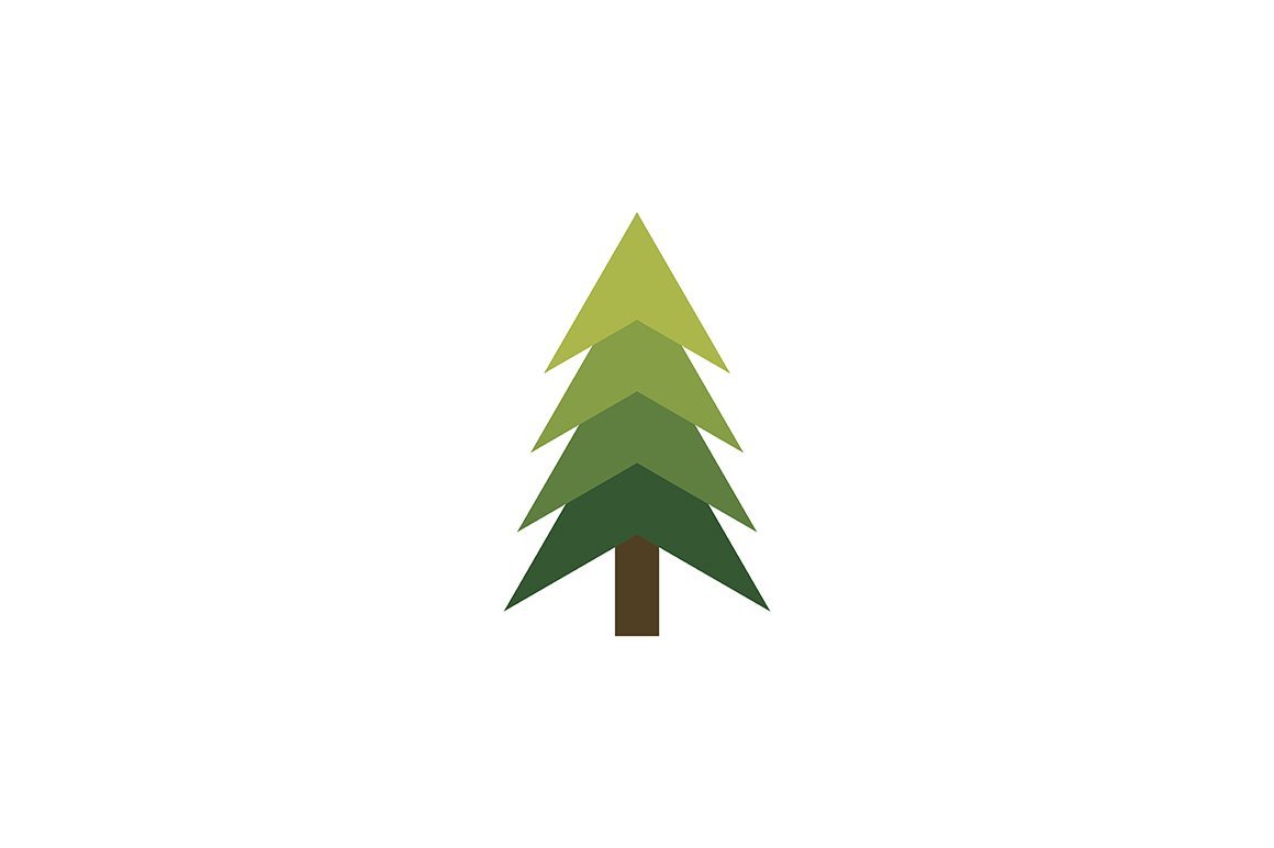 Логотип елки на прозрачном фоне фото