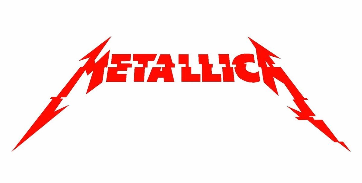 Логотип металлика на прозрачном фоне фото