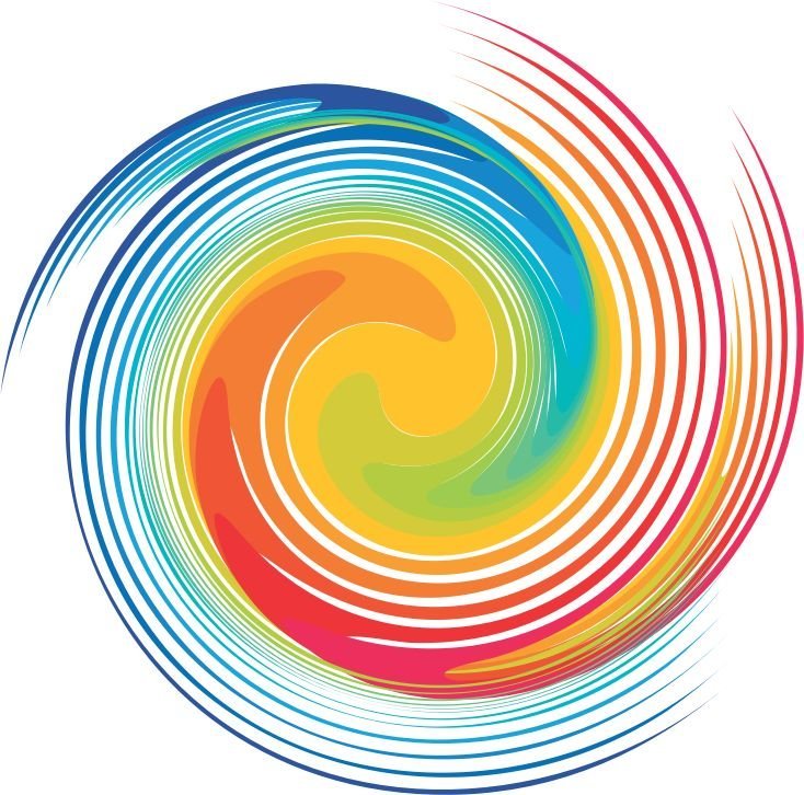 Логотип радуга на прозрачном фоне фото