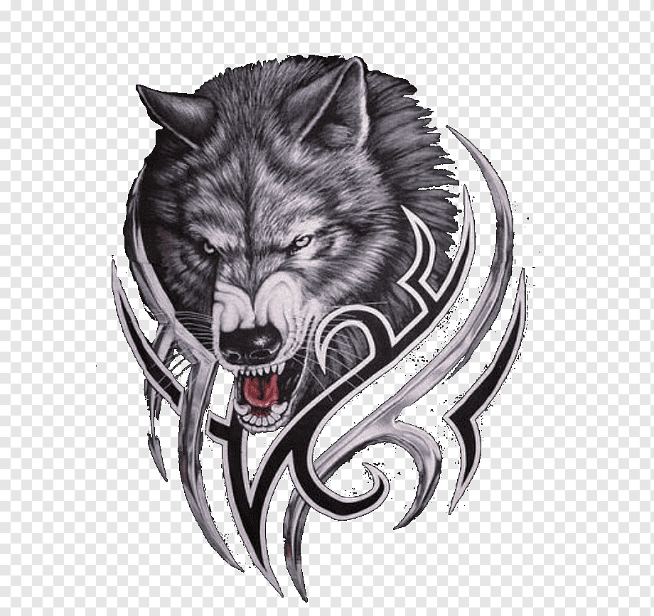 Логотип волк на прозрачном фоне фото