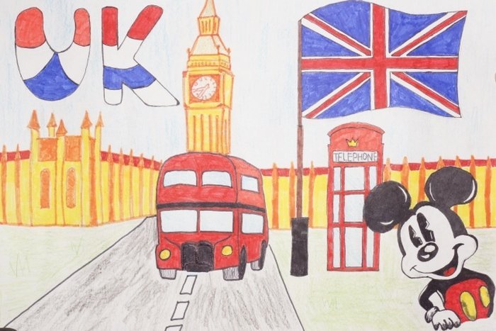 Лондон детский рисунок фото