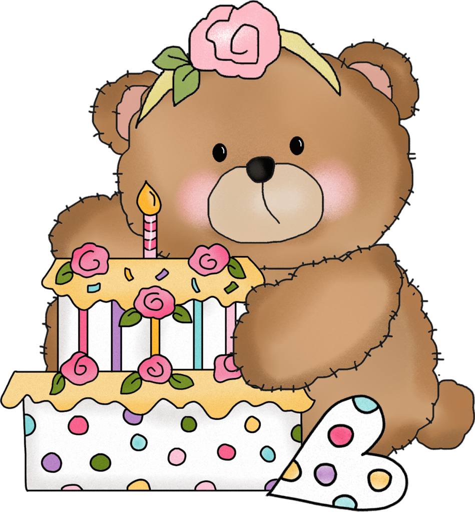 Медведь на день рождения рисунок фото