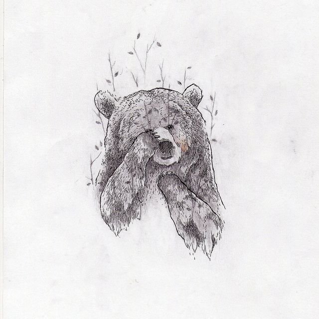 Медведица с медвежонком рисунки для тату фото