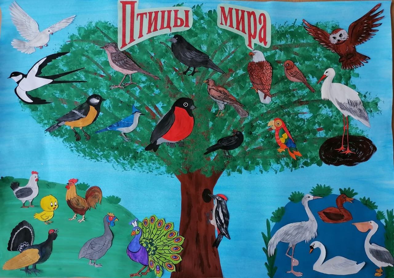 Международный день птиц рисунок для детей фото