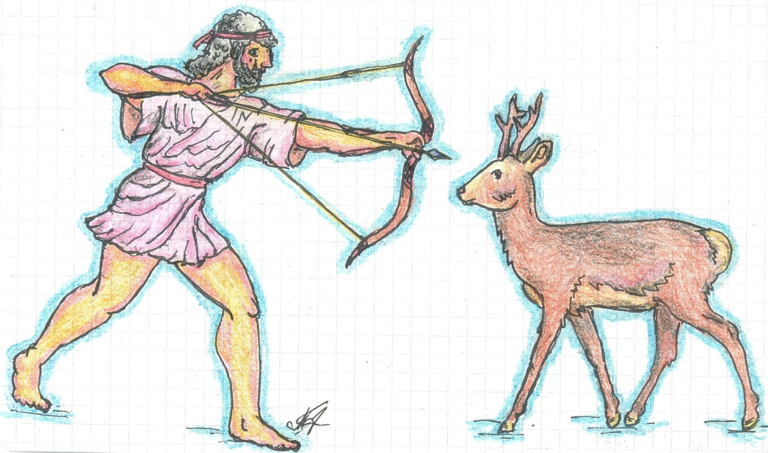 Мифы древней греции рисунки легкие поэтапно фото