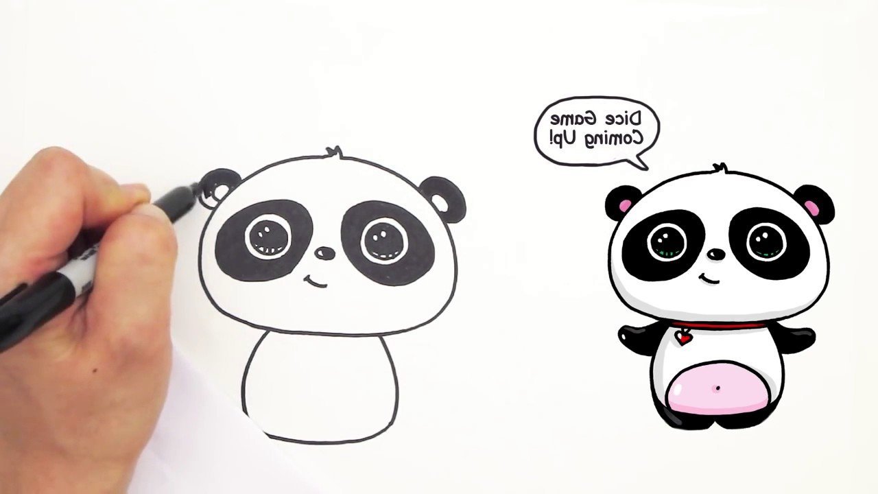 Милые панды рисунки карандашом для начинающих легко фото