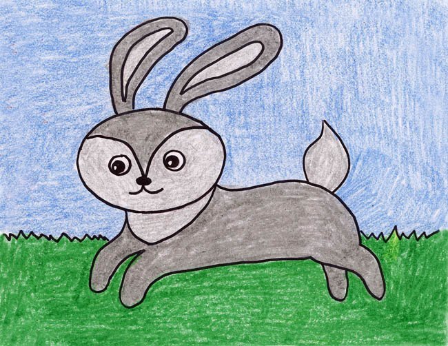 Мое любимое животное заяц рисунок фото