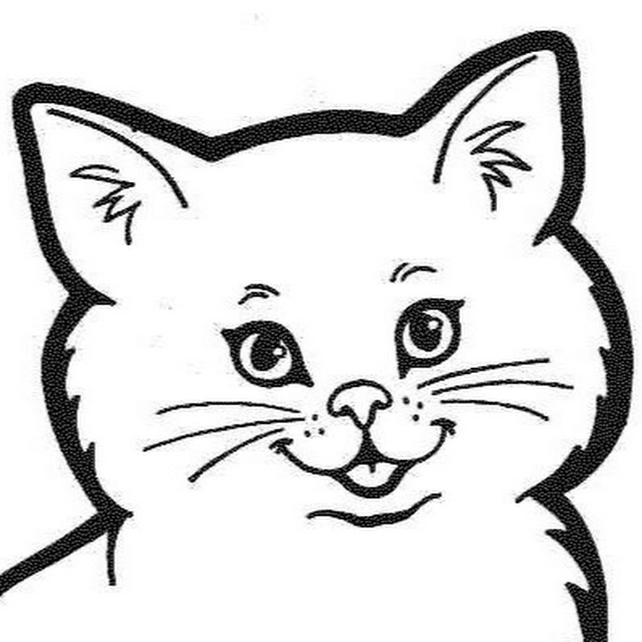 Морда кошки рисунок детский фото