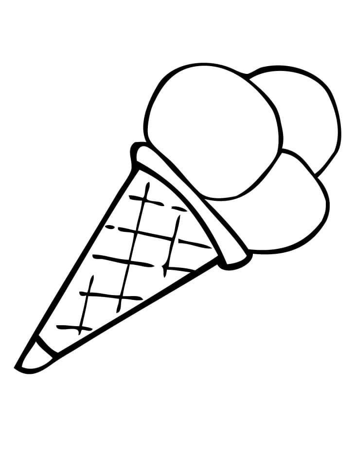 Мороженое контурный рисунок фото