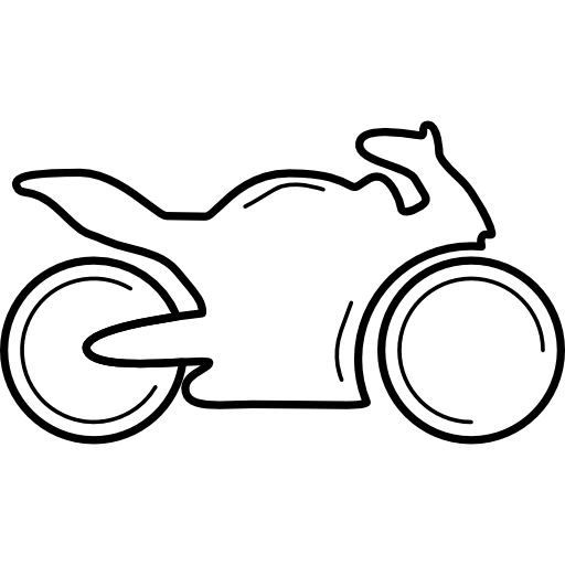 Мотоцикл контурный рисунок фото