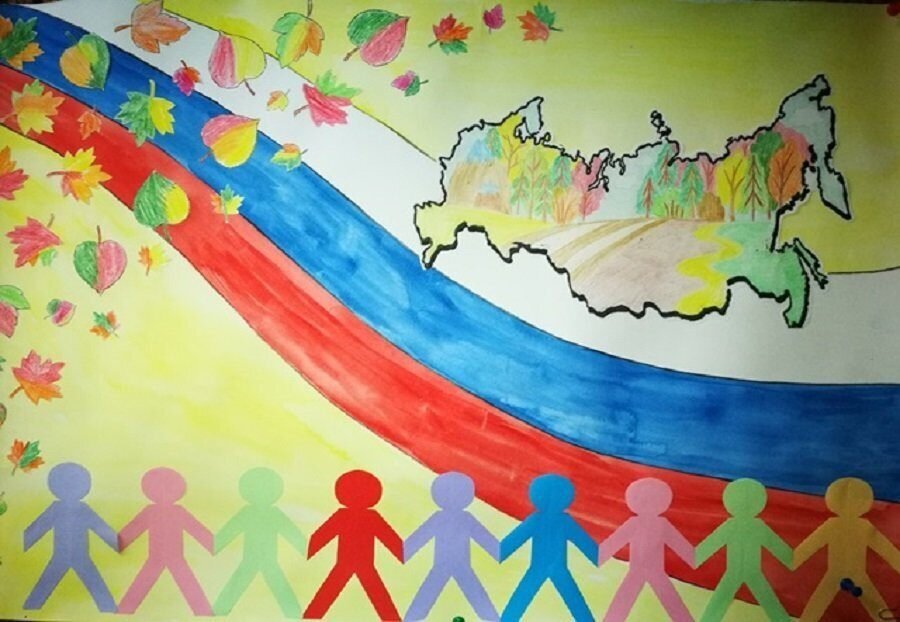 Народные единства рисунки детские рисунки фото