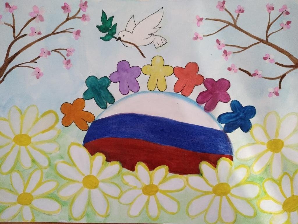 Наша Россия рисунок в детский сад фото