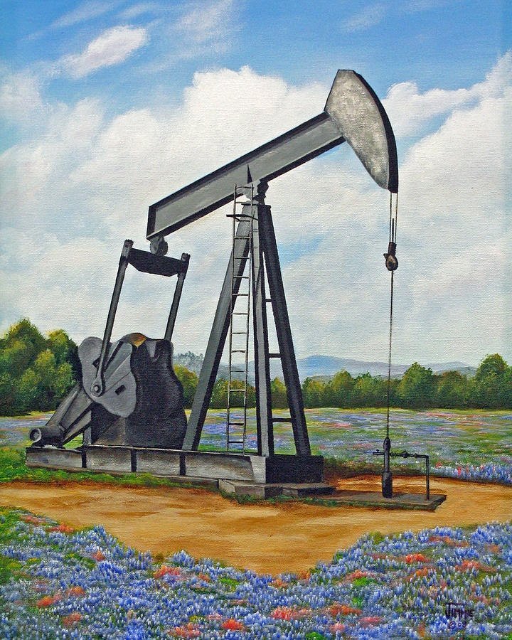 Нефтекачалка рисунок детский фото