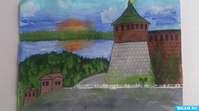 Нижегородский кремль рисунок детский рисунок фото