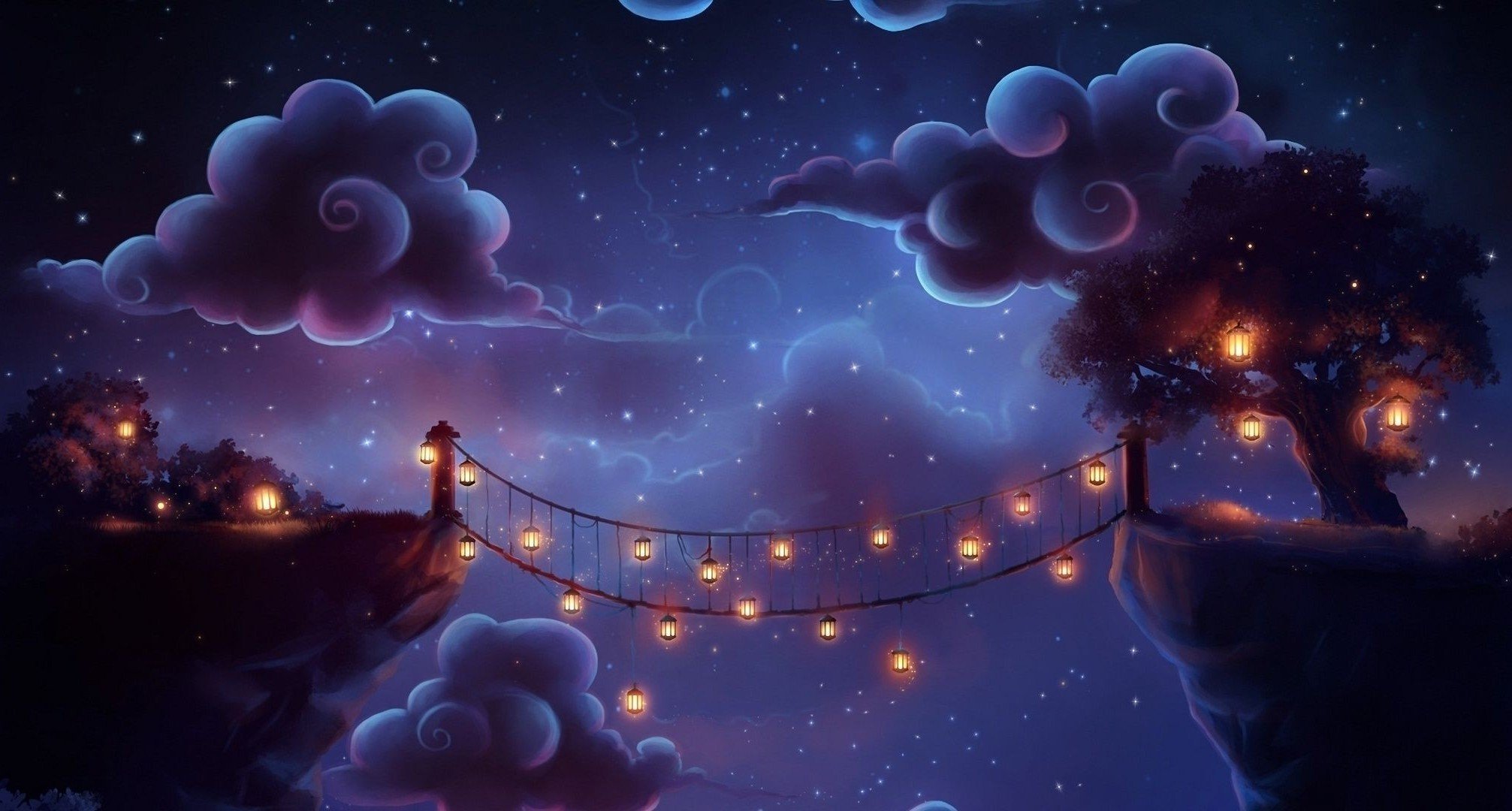 Ночное небо детский рисунок фото