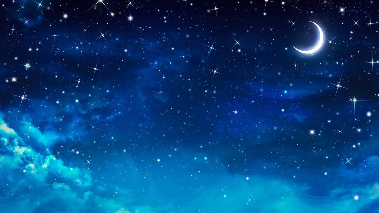 Ночное небо со звездами детский рисунок фото
