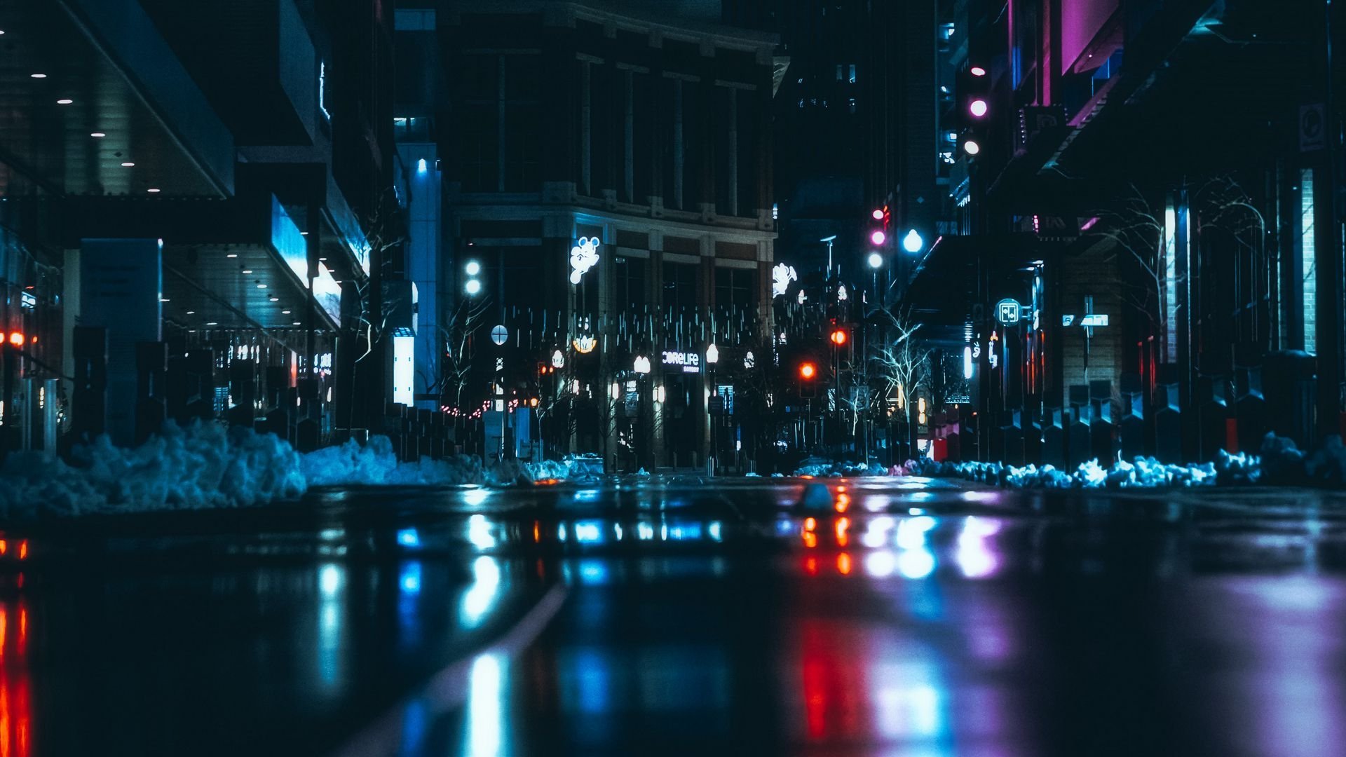 Ночной город эстетика обои фото