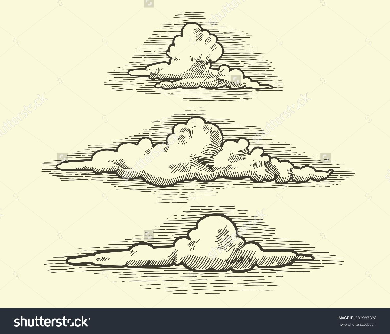 Облака рисунок эскиз фото