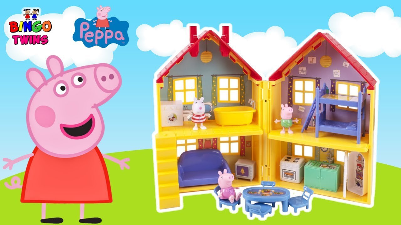 Обои дома свинки пеппы с семьей фото