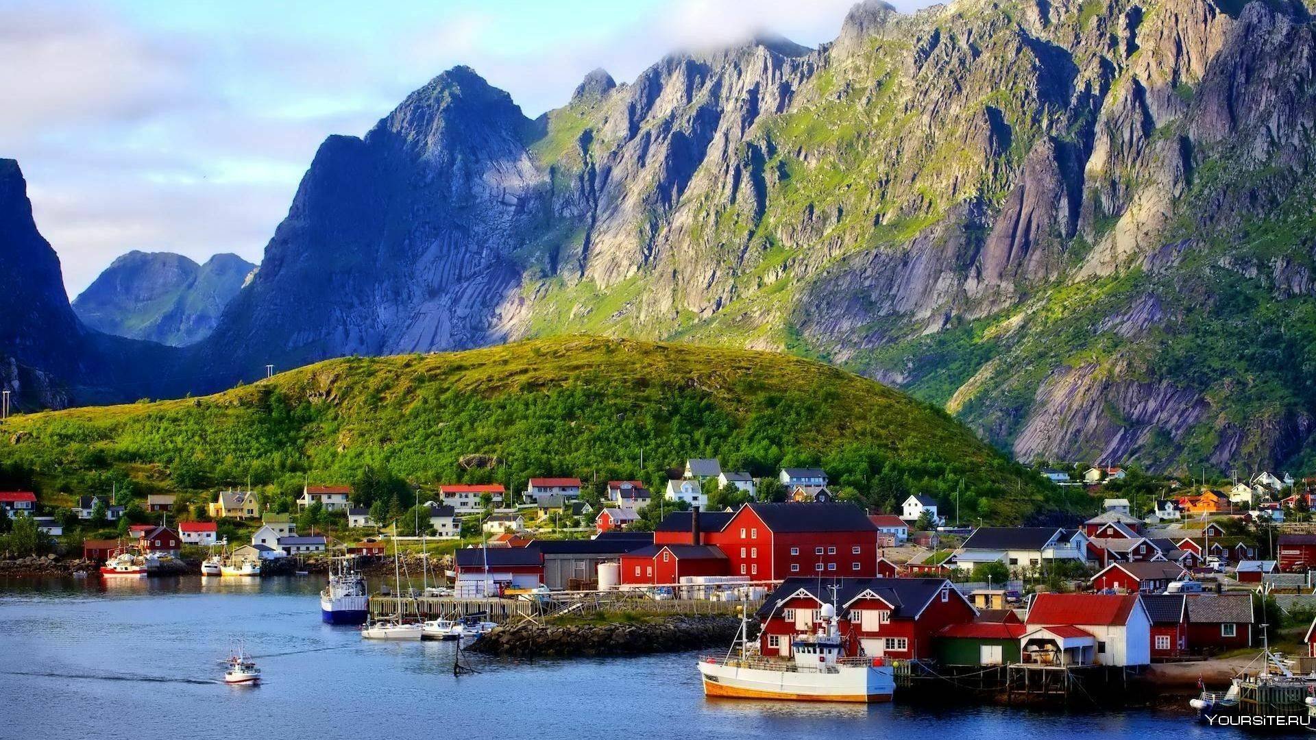 Обои города норвегия фото