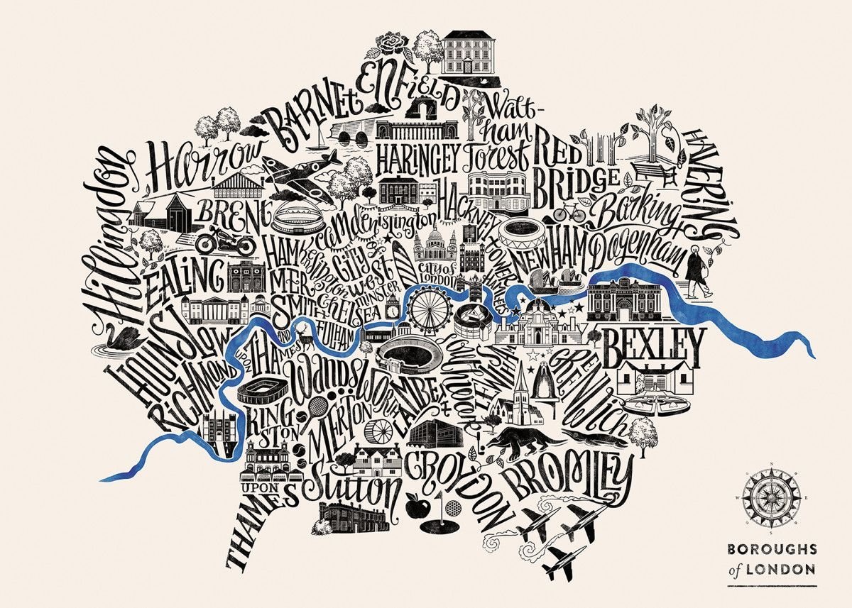 Обои карта лондона фото