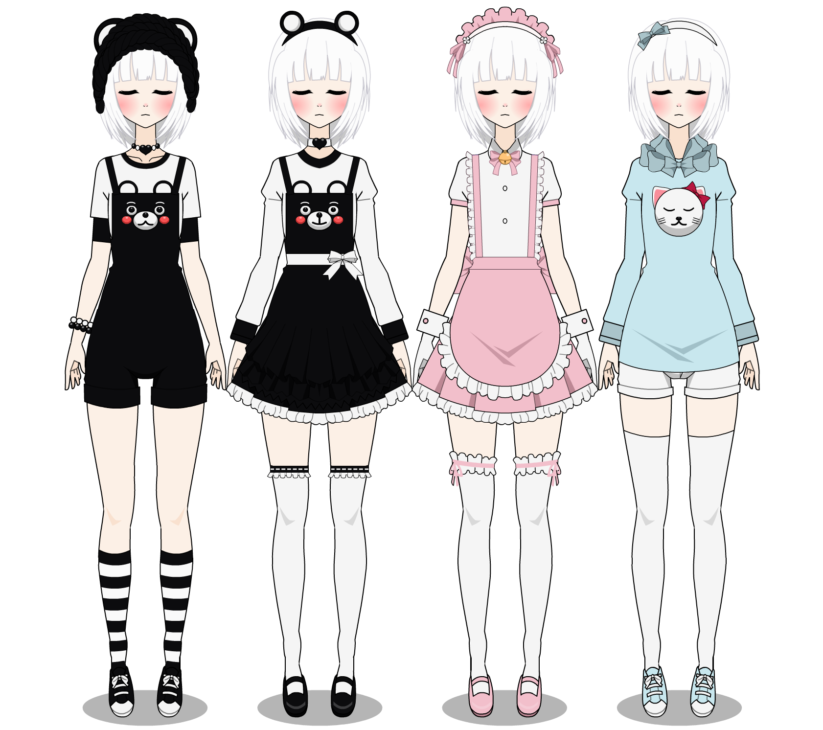 Одежда для рисунков девочек аниме фото