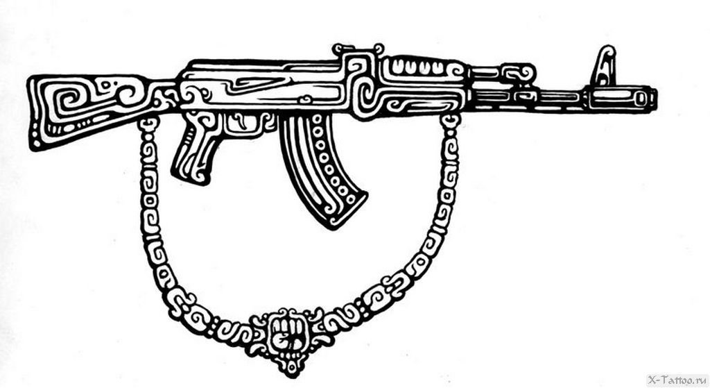 Оружие с узорами рисунок фото