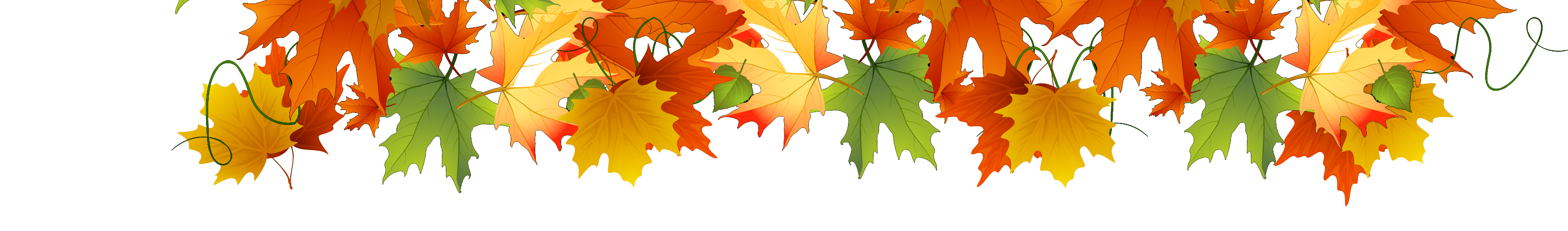 Осенние листья лента на прозрачном фоне фото