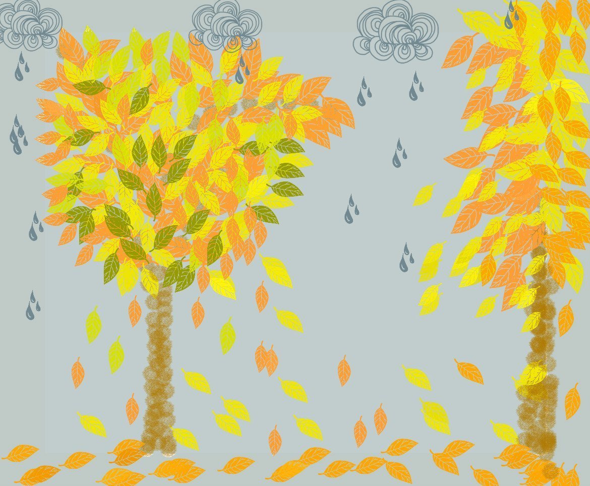 Осенняя песнь чайковский рисунок детский фото