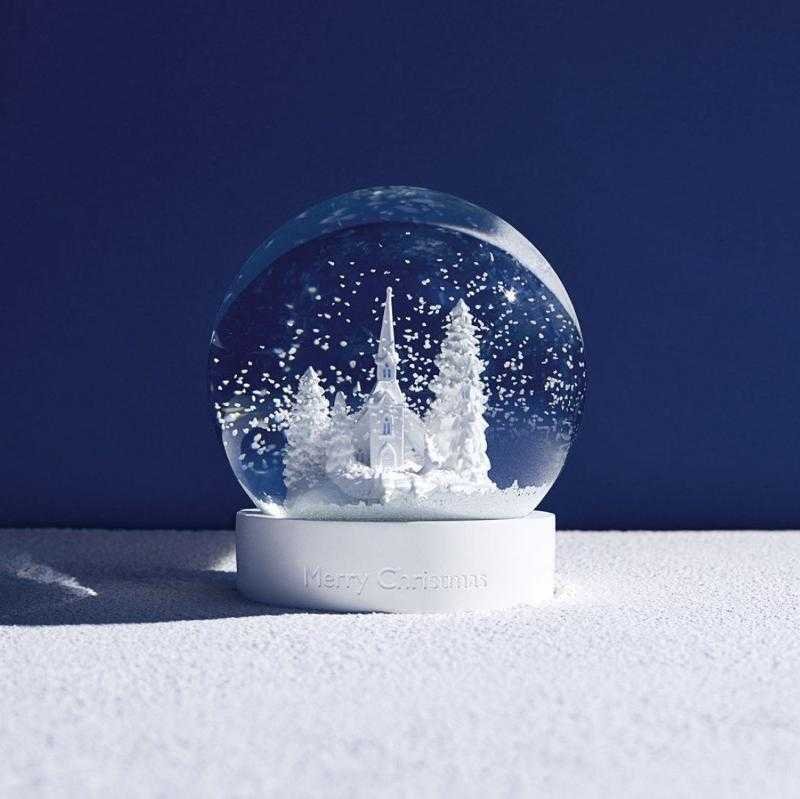 Открытка снежный шар фото