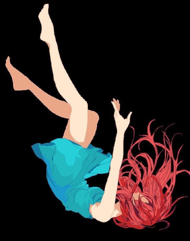 Падающий человек рисунки аниме фото