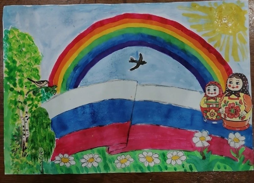 Патриотический рисунок в детский сад фото
