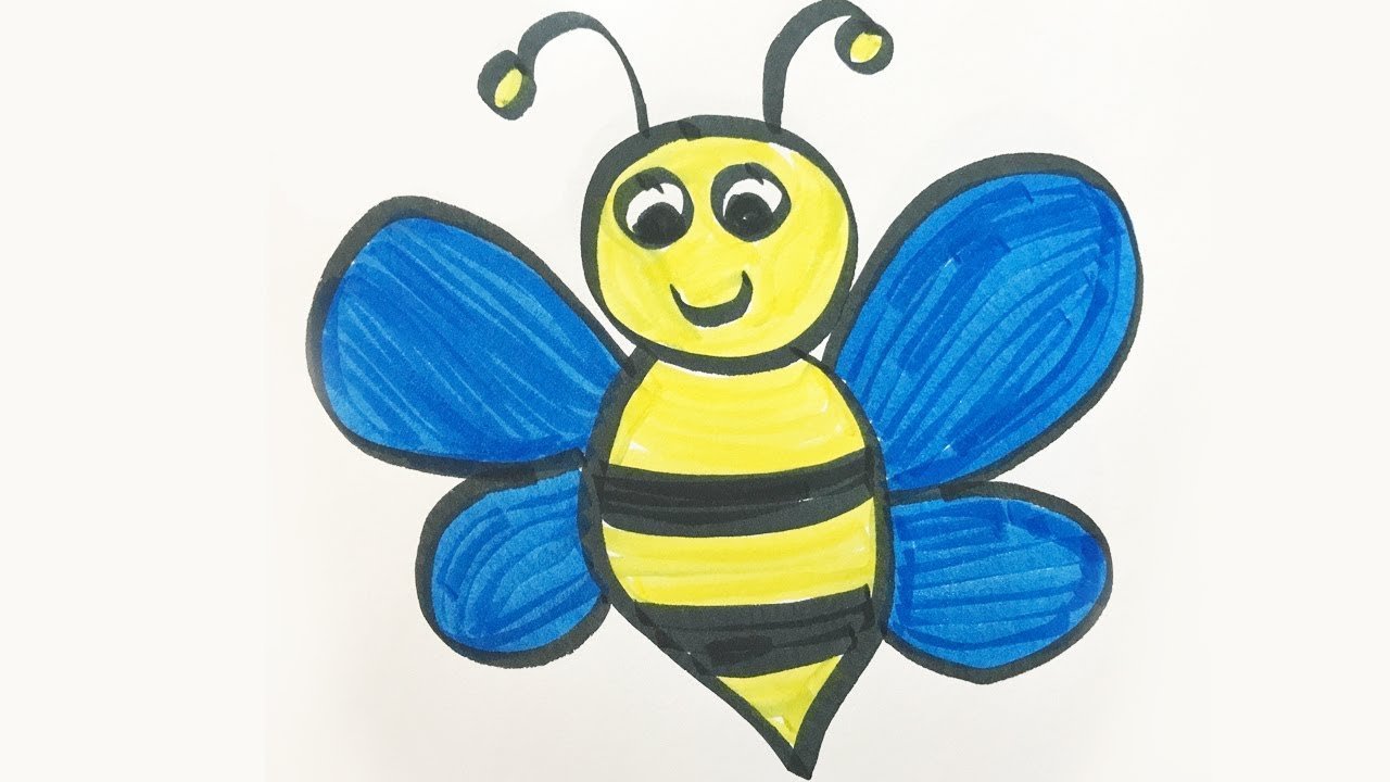 Пчела детский рисунок фото