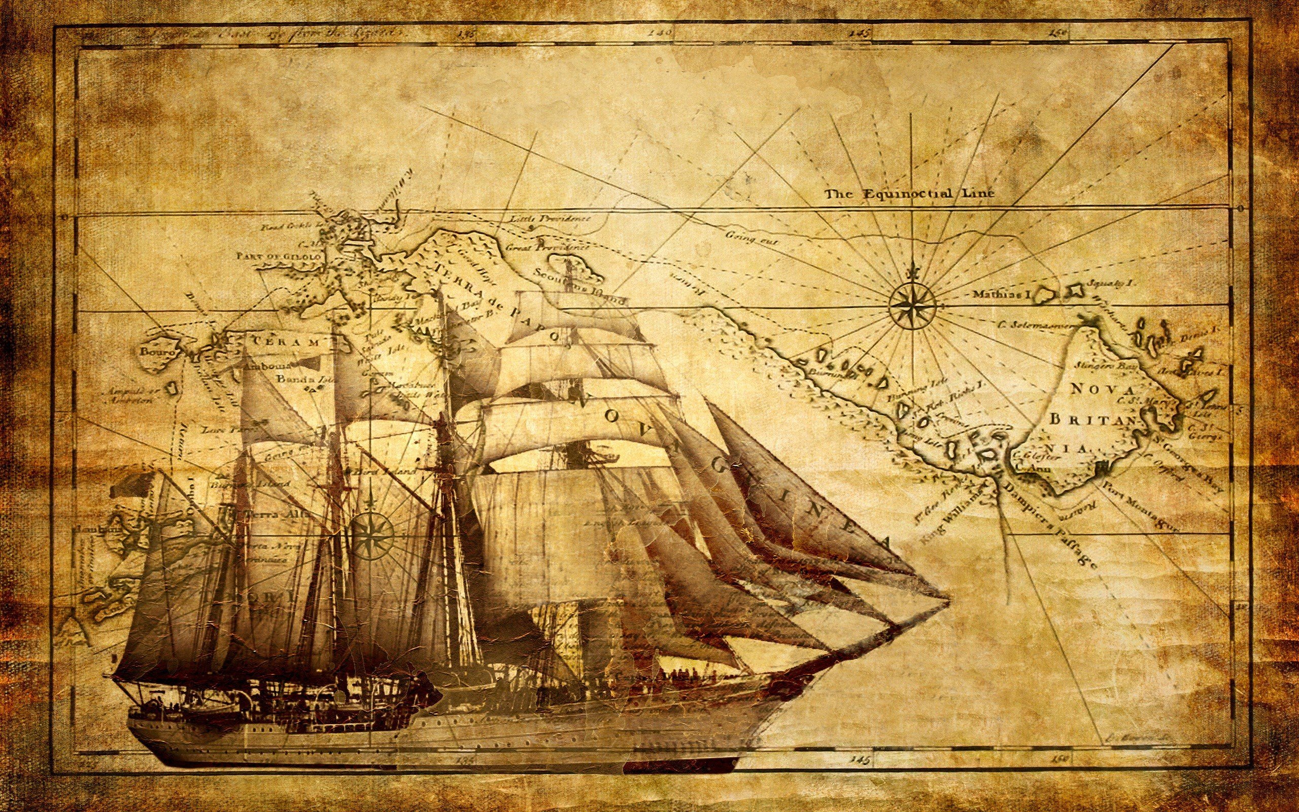 Пиратская карта обои фото