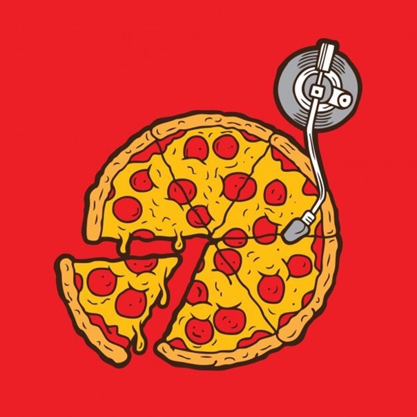 Пицца поп арт рисунок фото
