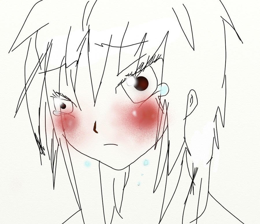 Плачущий мальчик рисунки аниме фото