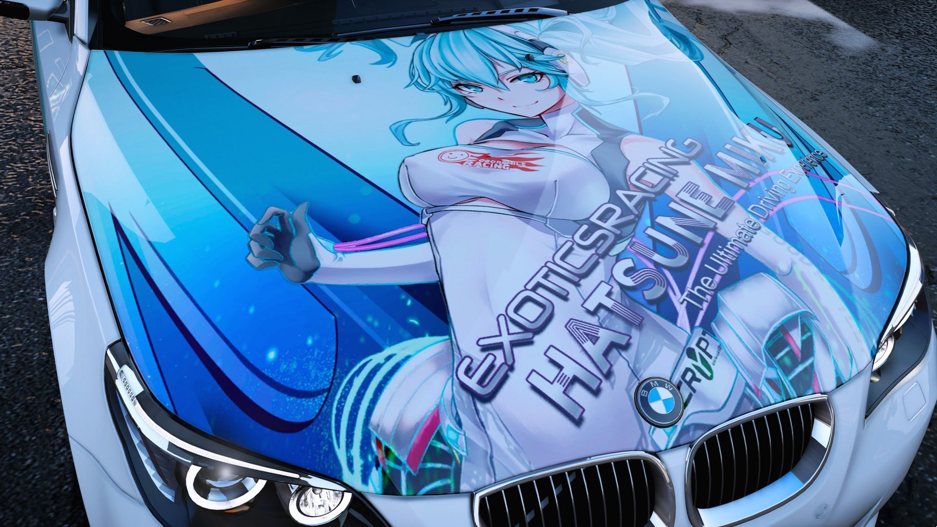 Пленка на машину с рисунком аниме фото