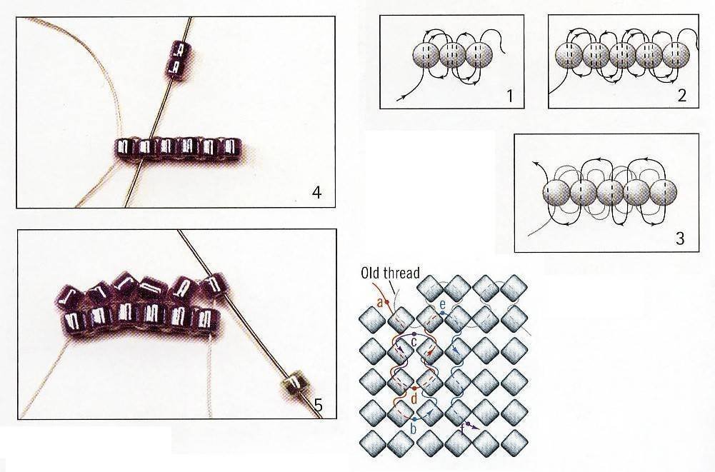 Плетение из бисера браслеты для начинающих несложные рисунки фото