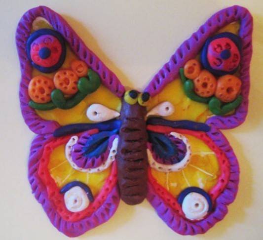 Поделки бабочки из пластилина идеи по изготовлению своими руками фото