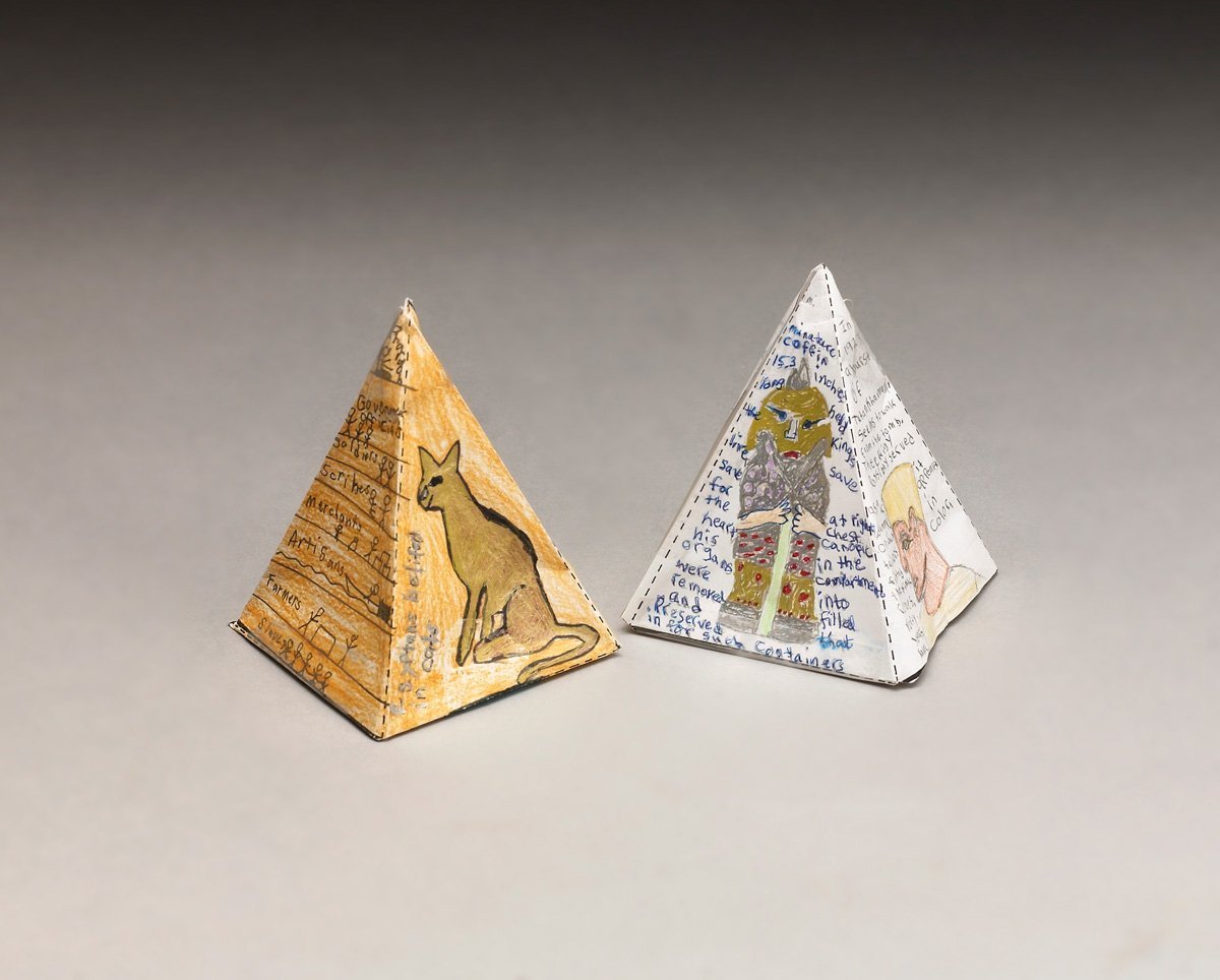 Поделки египетская пирамида из картона идеи по изготовлению своими руками фото