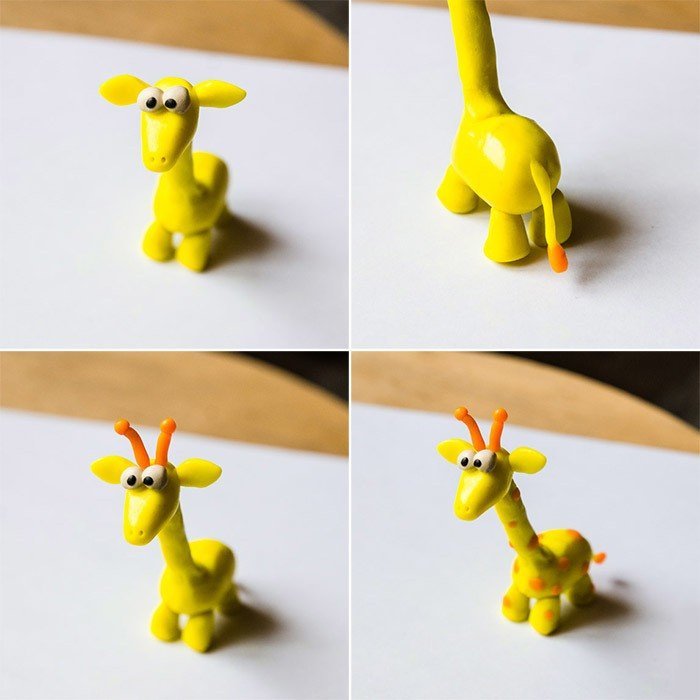 Поделки фигурки животных из пластилина идеи по изготовлению своими руками фото