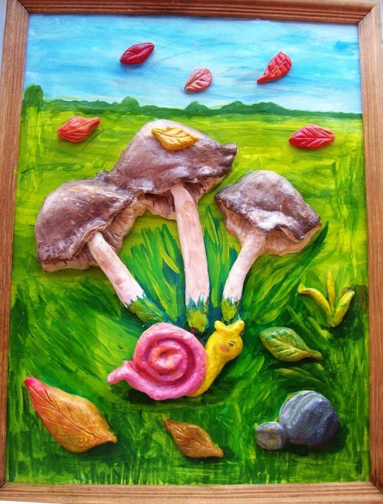 Поделки грибные из пластилина идеи по изготовлению своими руками фото