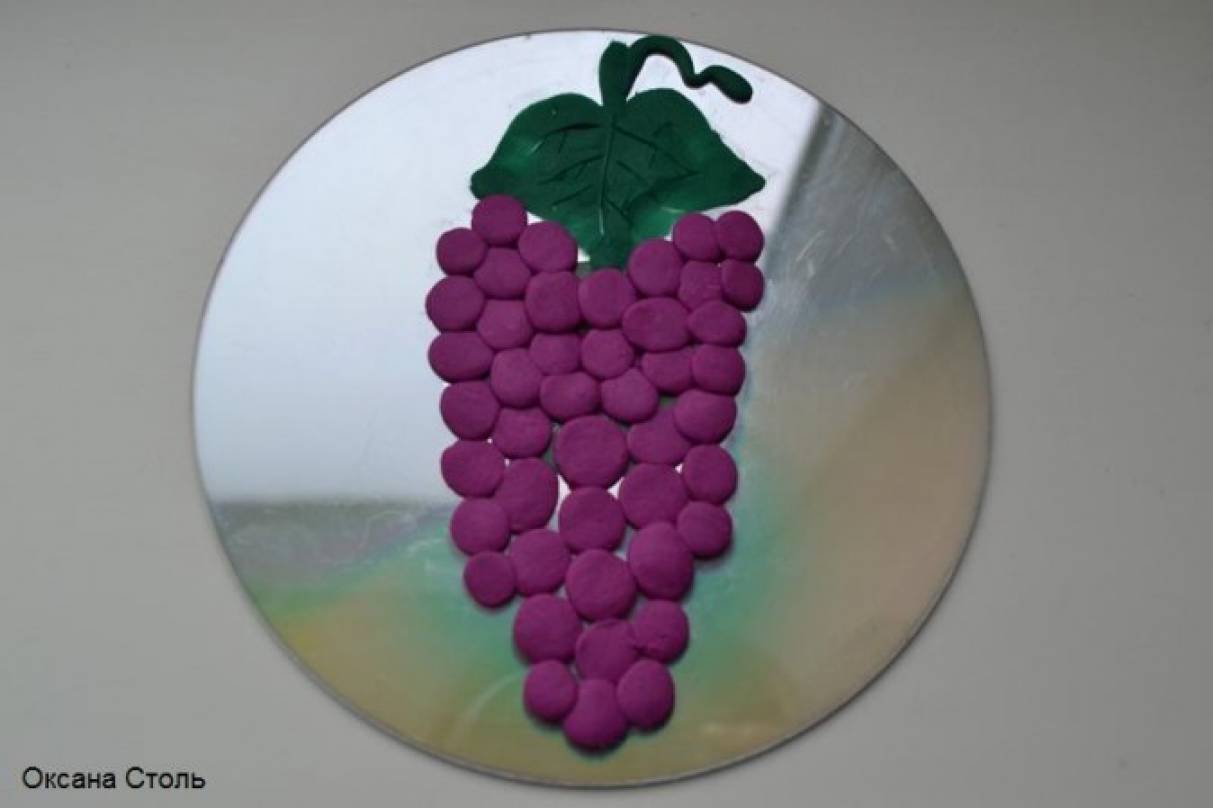 Поделки гроздь винограда из пластилина идеи по изготовлению своими руками фото
