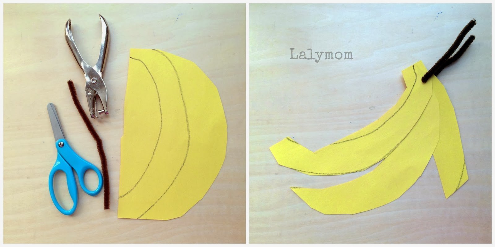 Поделки из картона банан идеи по изготовлению своими руками фото