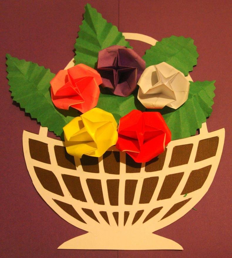 Поделки из картона корзинка с цветами идеи по изготовлению своими руками фото