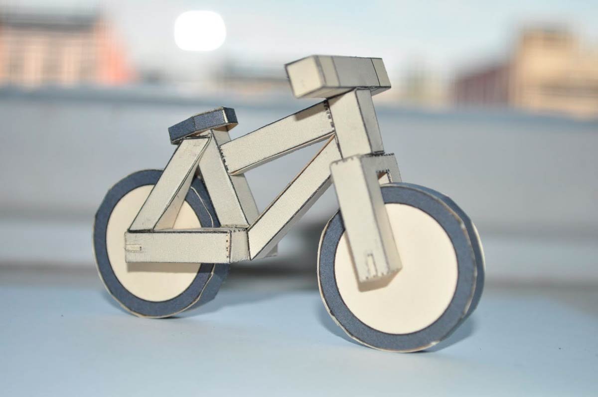 Поделки из картона велосипед идеи по изготовлению своими руками фото
