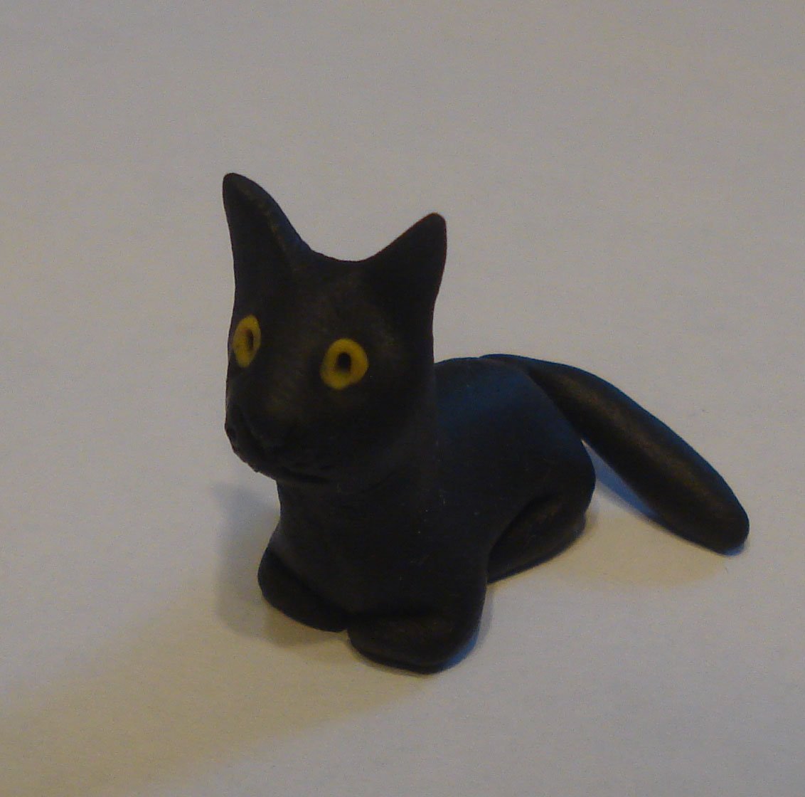 Поделки из пластилина черный кот идеи по изготовлению своими руками фото