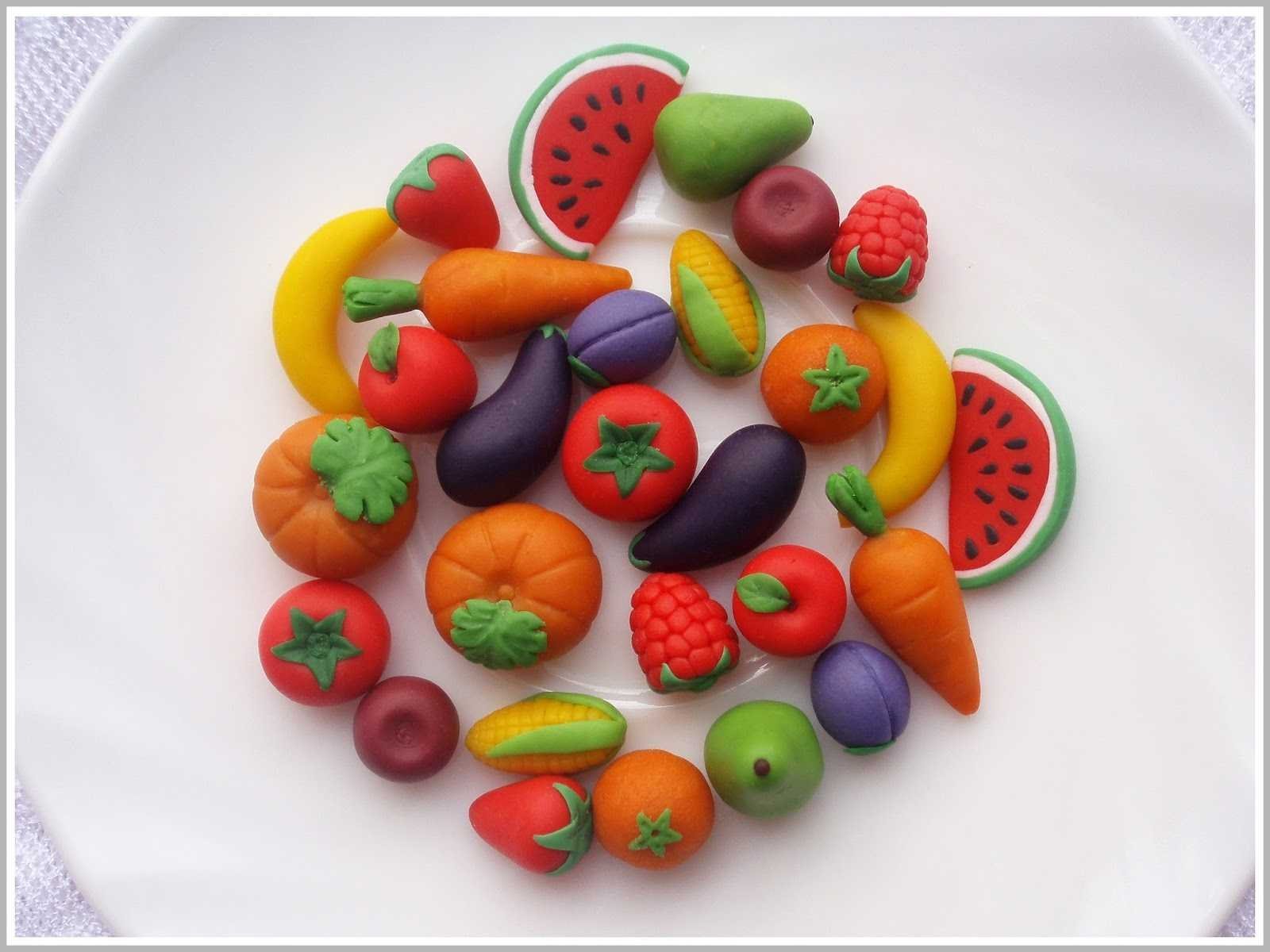 Поделки из пластилина фрукты и ягоды идеи по изготовлению своими руками фото
